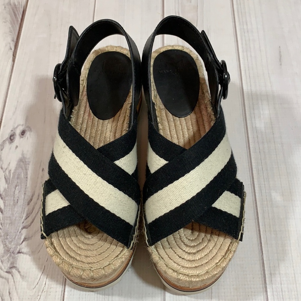 Marc Fisher LTD Glenna 3 platform wedge espadrille sandal